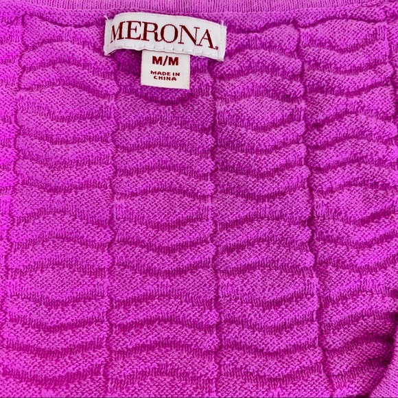 Merona PurpleCardiganSizeMM. ButtonDownVNeck - Picture 5 of 6